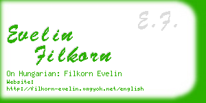 evelin filkorn business card